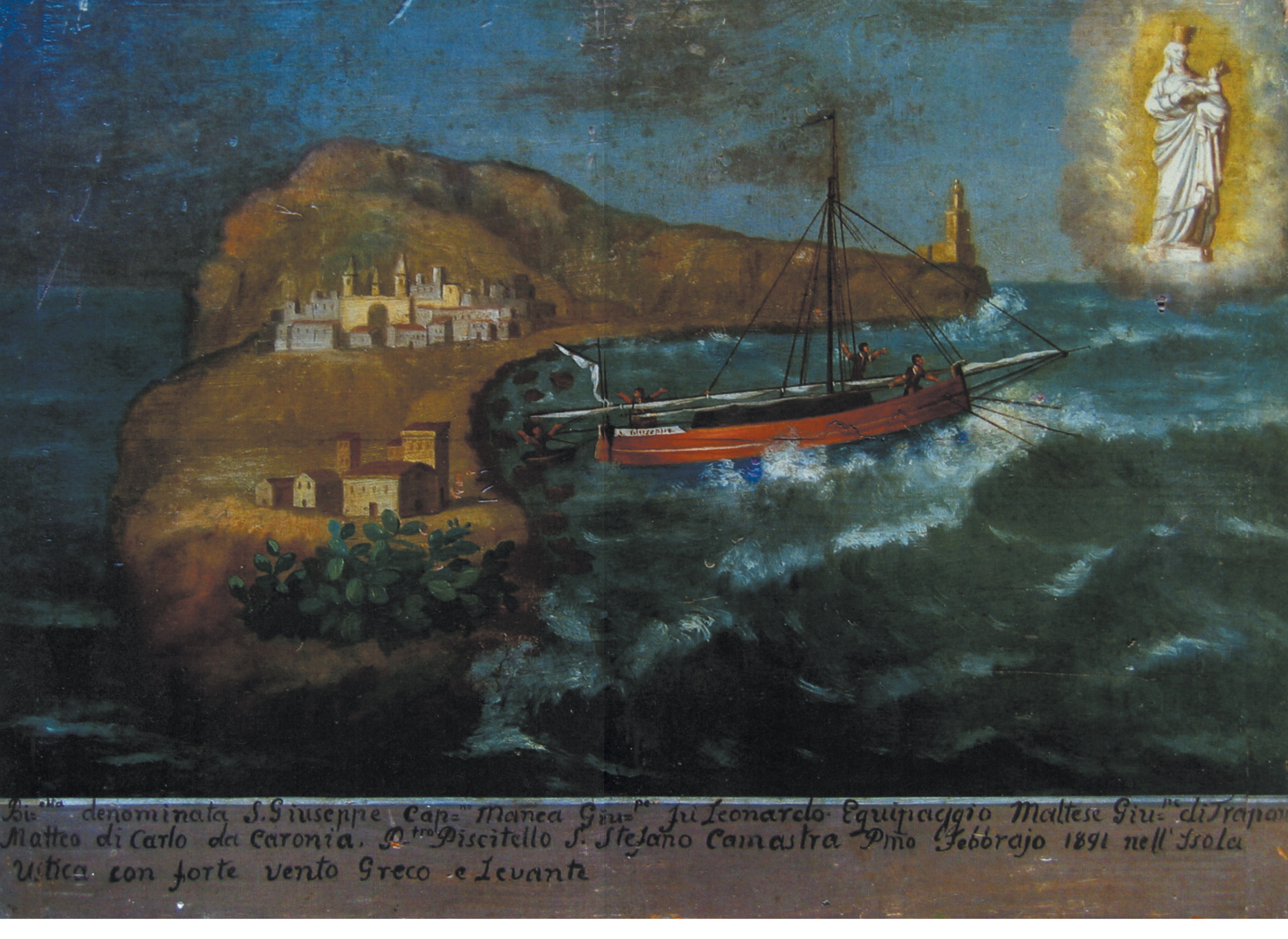 Ex voto 1891 Cala S. Maria